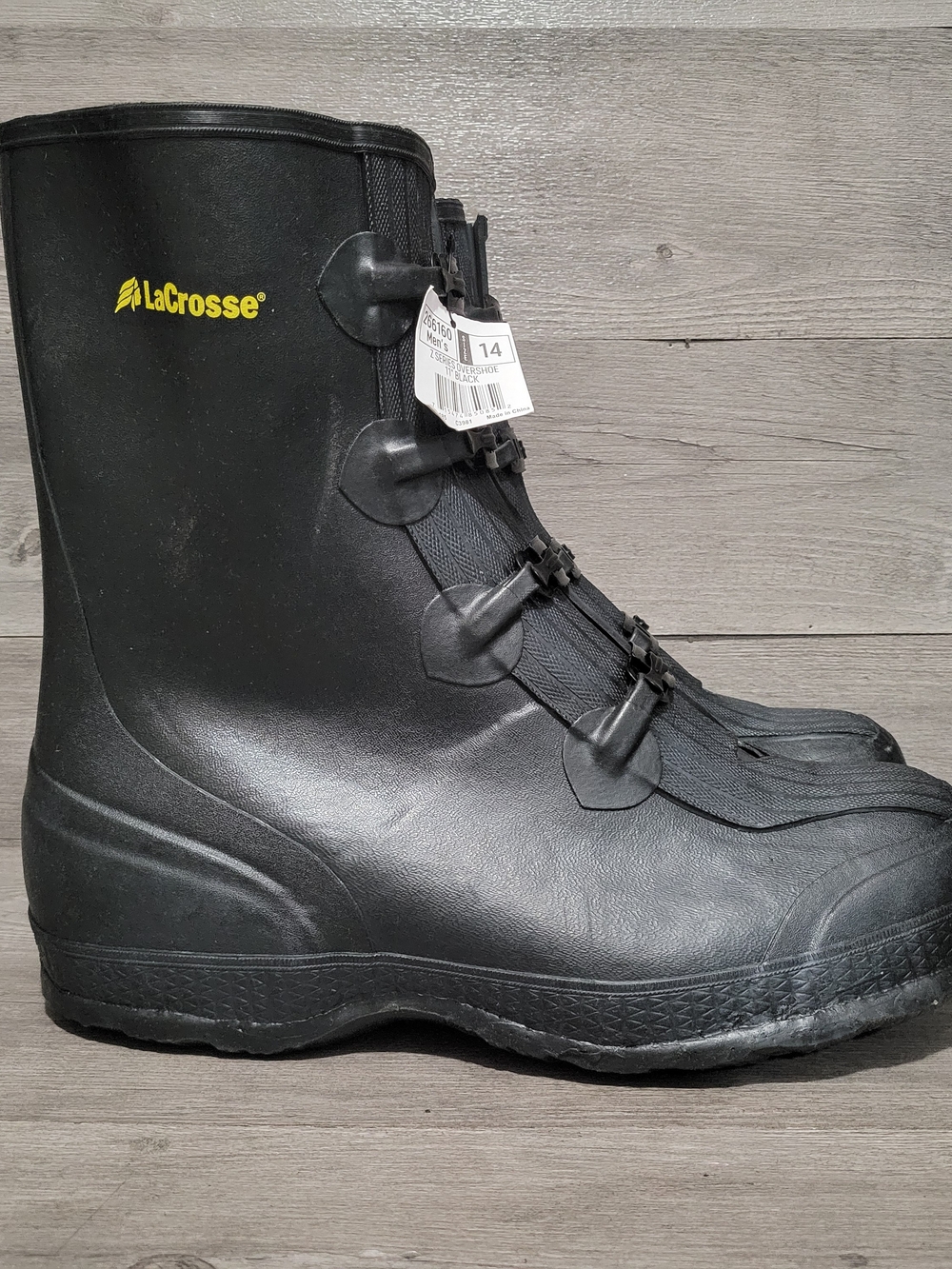 LaCrosse Z Series 11" Overshoe Men's Size 14 Black Boots Model 266160